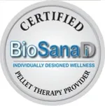 Certified BiosanaID pellet therapy provider seal